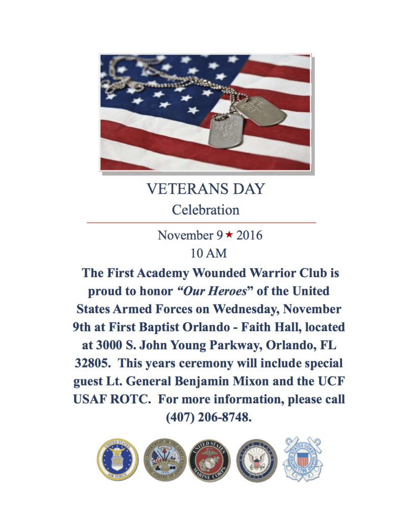 Veterans Day Service Information