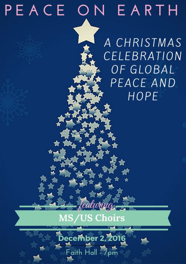 Peace on Earth concert poster