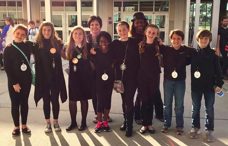 Student group at Jr. Thespian competition