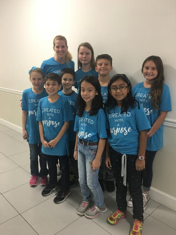 4th grade math club students at their competition